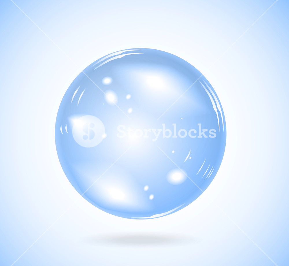 Transparent Soap Bubble Vector Realistic Illustration On Blue 1000x921 Transparent Soap Bubble Vector Realistic Illustration On Blue