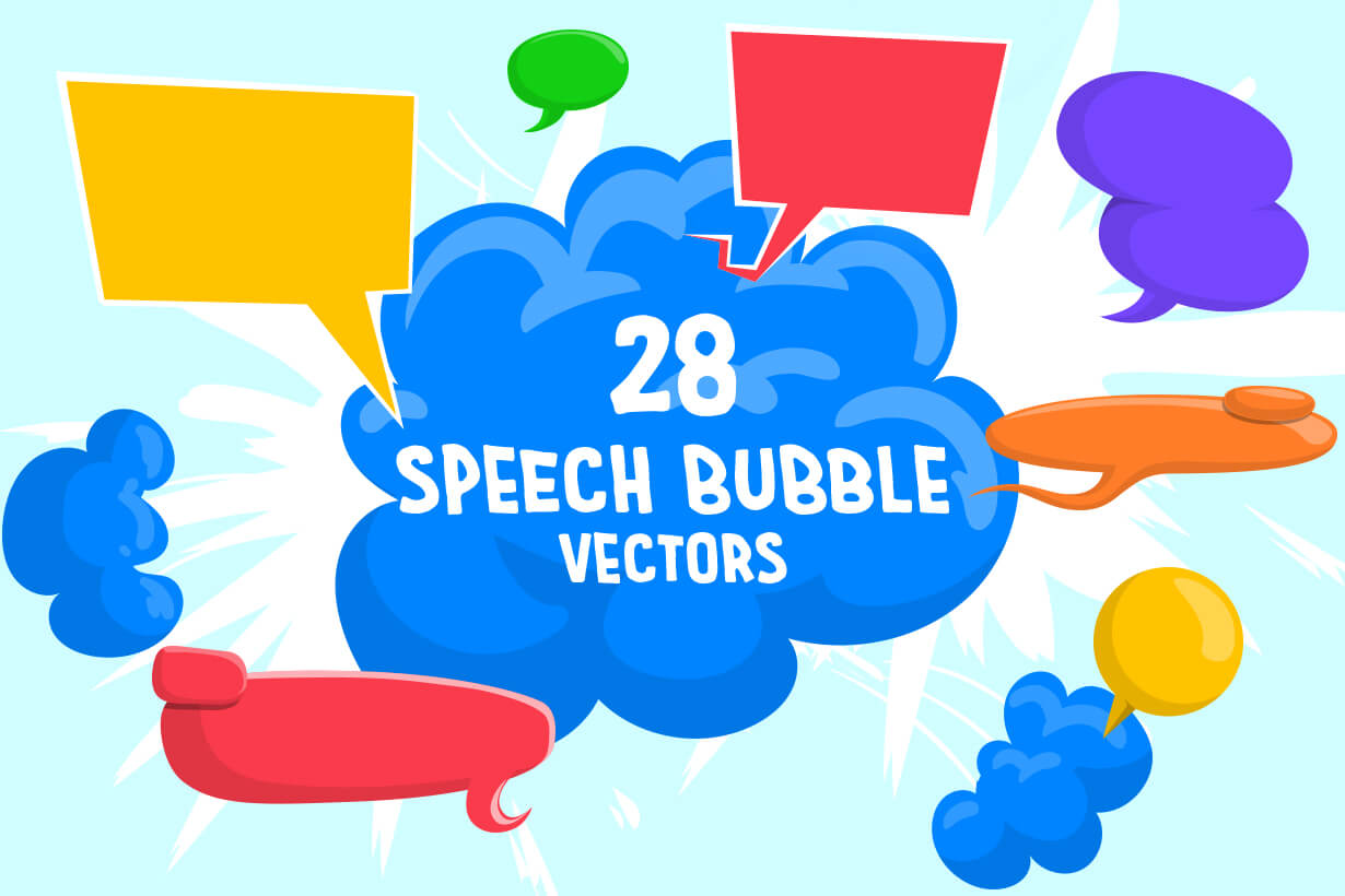 Vector Speech Bubbles 1230x820 Vector Speech Bubbles