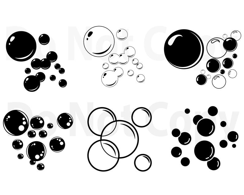 794x635 Soap Bubbles Bundle Bubbles Vector For Cricut Etsy