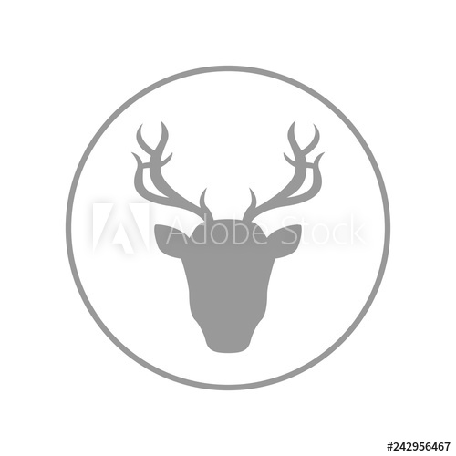 Buck Head Vector Icon 500x500 Buck Head Vector Icon