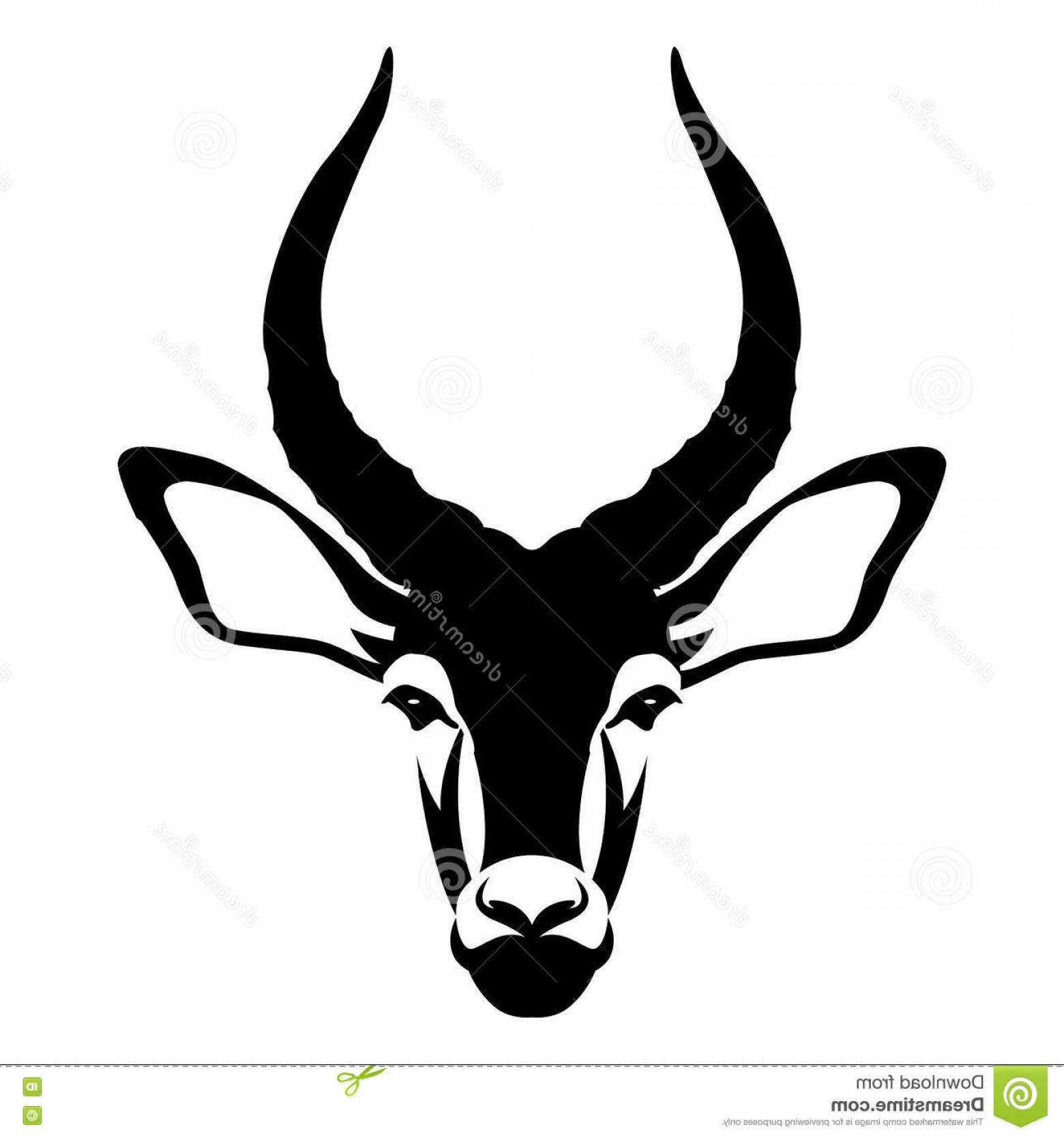 Stock Illustration Impala Buck Head Face Vector Style Flat 1560x1668 Stock Illustration Impala Buck Head Face Vector Style Flat