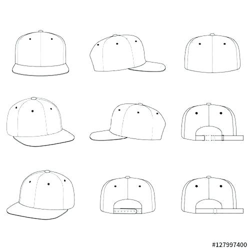 500x500 Free Download Cap Vector Illustration Featured Front Back Side Top
