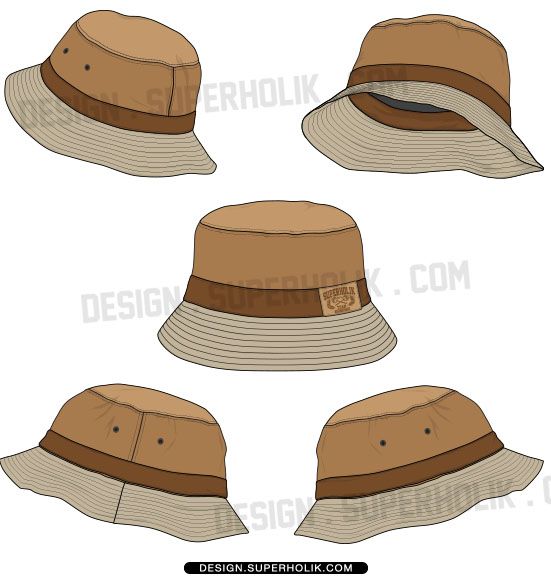 Bucket Hat Template Vector at Vectorified.com | Collection of Bucket ...