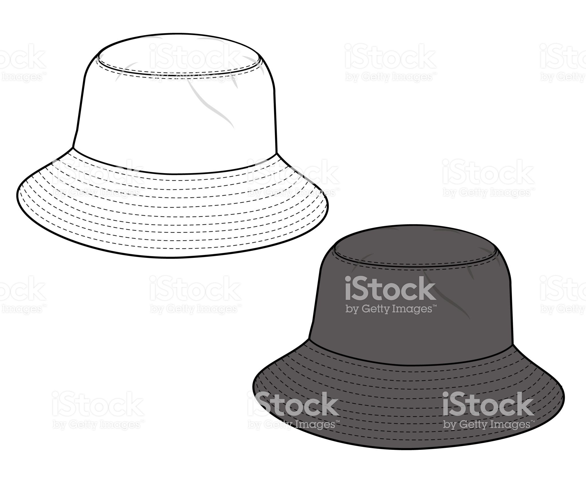 Bucket Hat Template Vector at Vectorified.com | Collection of Bucket