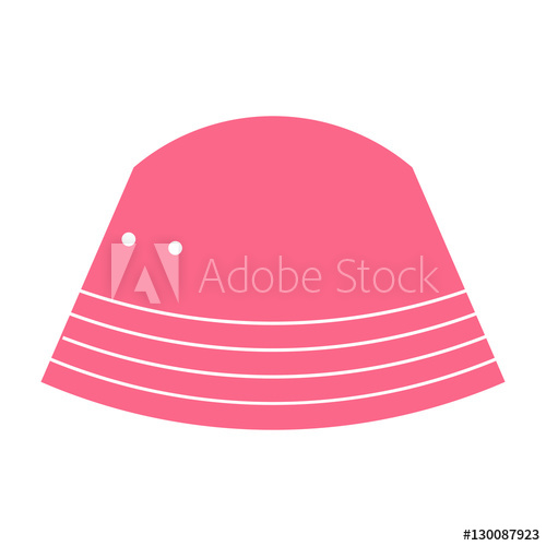 Pink Bucket Hat Vector Illustration 500x500 Pink Bucket Hat Vector Illustration