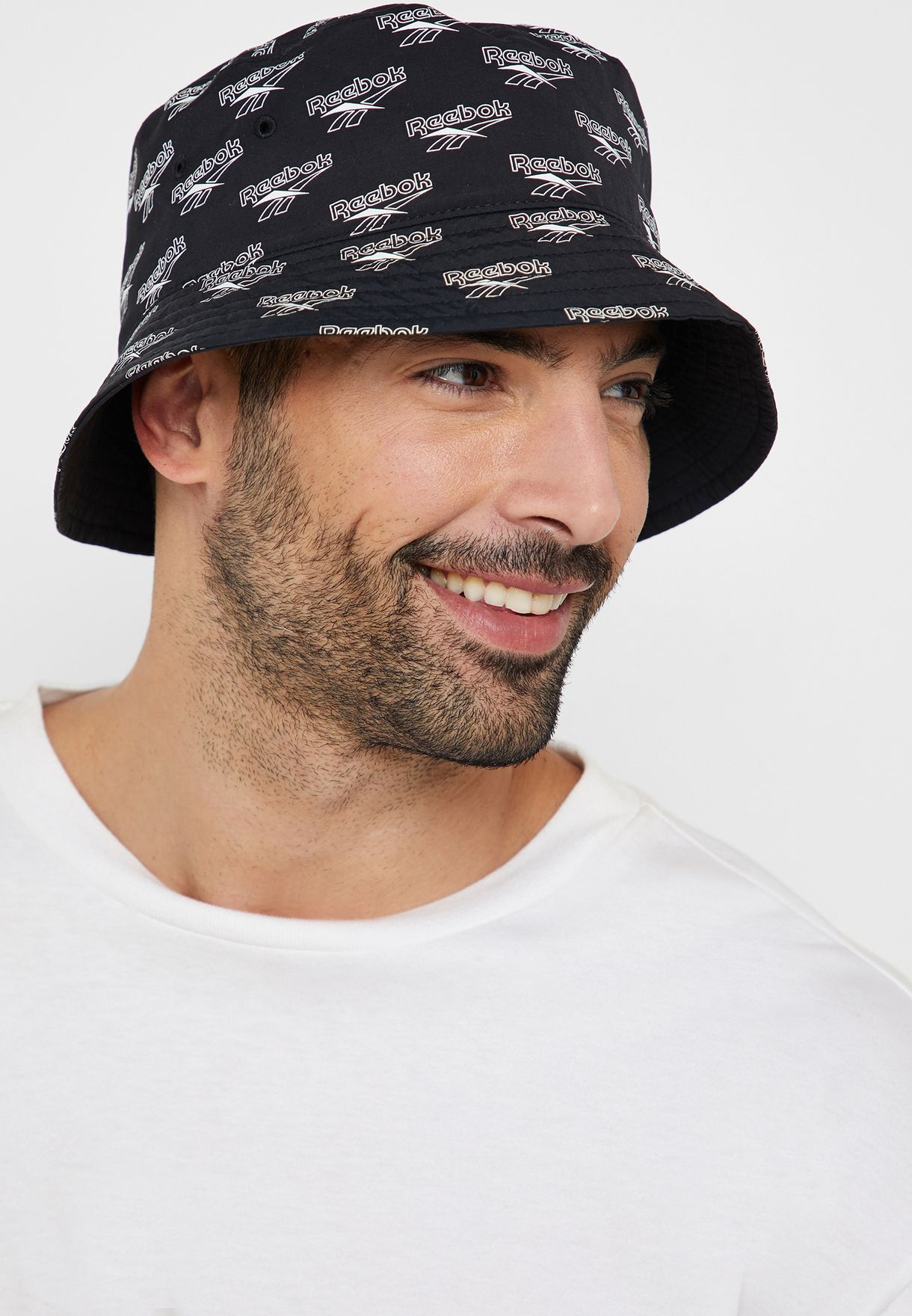 Shop Reebok Black Classic Vector Bucket Hat For Men 1220x1760 Shop Reebok Black Classic Vector Bucket Hat For Men