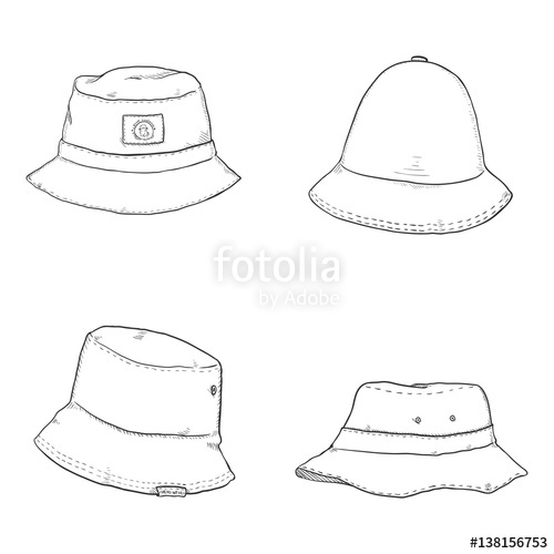 Bucket Hat Vector at Vectorified.com | Collection of Bucket Hat Vector ...