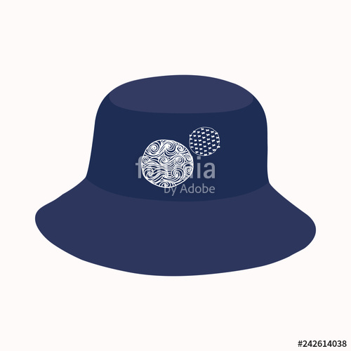 Blue Bucket Hat Vector Design Stock Image And Royalty Free 500x500 Blue Bucket Hat Vector Design Stock Image And Royalty Free