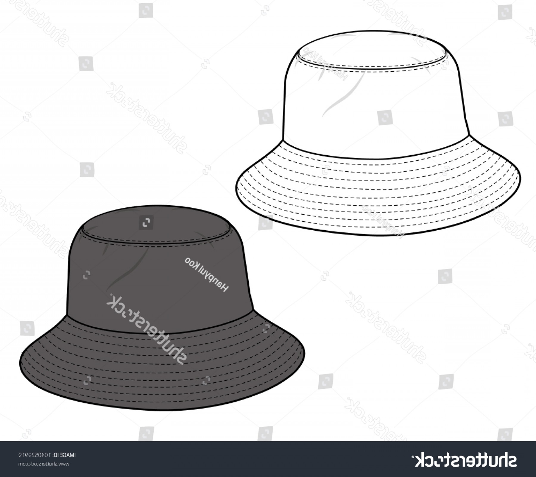 Bucket Hat Vector Illustration Flat Sketches Catchsplace 1800x1603 Bucket Hat Vector Illustration Flat Sketches Catchsplace