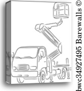 Bucket Truck Vector