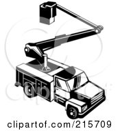 175x190 Bucket Truck Clipart
