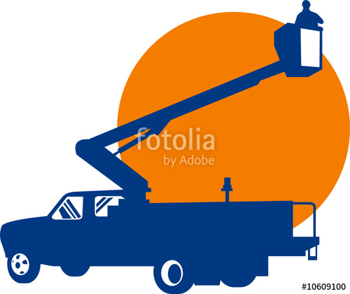 500x420 Bucket Truck Stock Image And Royalty Free Vector On Fotolia