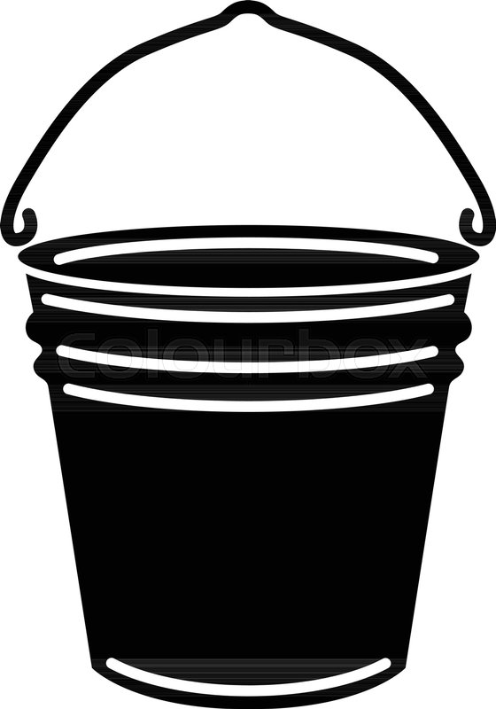 560x800 Metal Bucket Icon Simple Illustration Stock Vector Colourbox