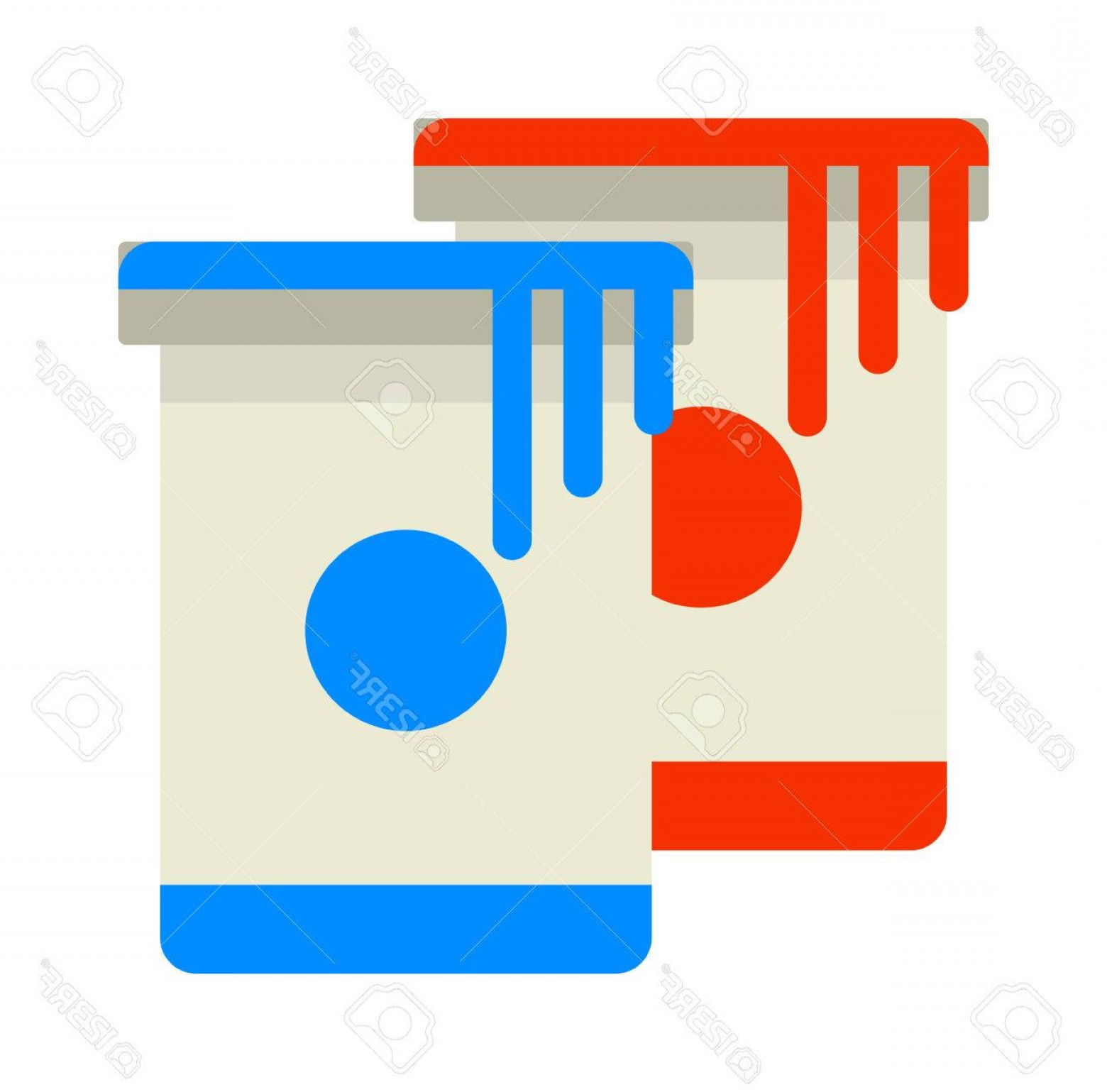 1560x1539 Photostock Vector Paint Bucket Vector Icon Flat Paint Bucket