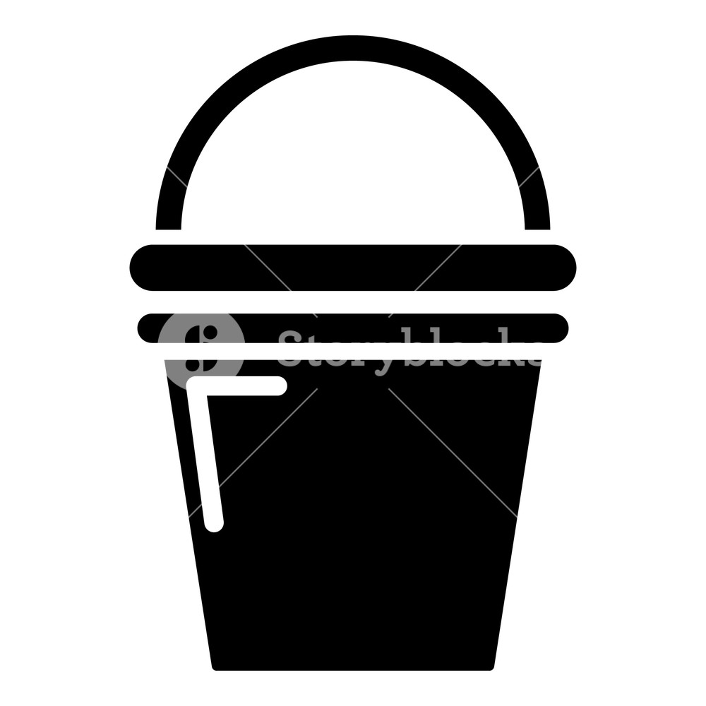 1000x1000 Water Bucket Icon Simple Illustration Of Water Bucket Vector