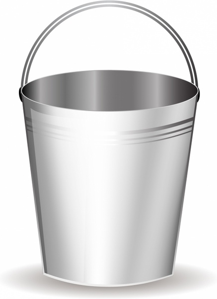 437x600 Bucket Free Vector In Adobe Illustrator