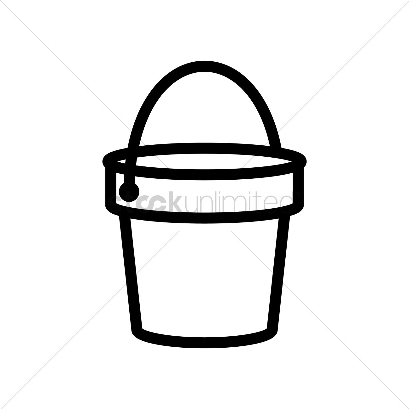 1300x1300 Bucket Vector Image