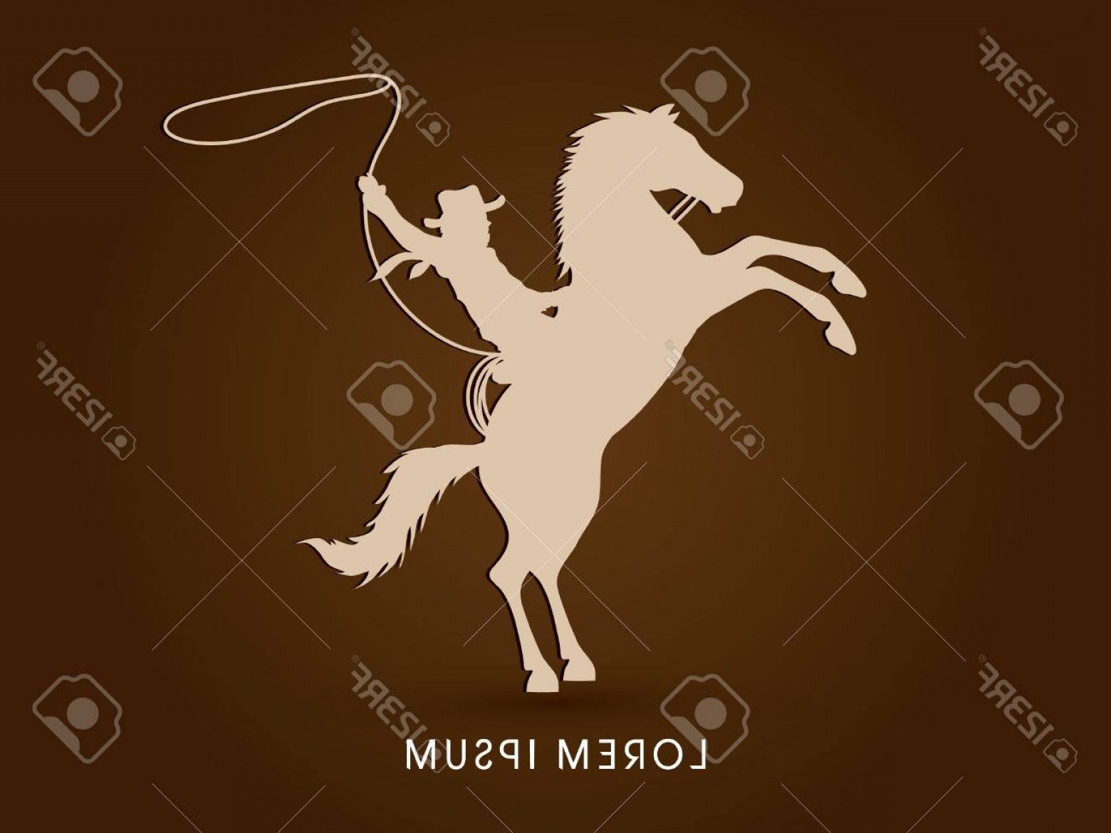 1560x1170 Cowboy On Bucking Horse Vector Catchsplace