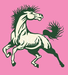 270x299 Bucking Horse Stock Vectors