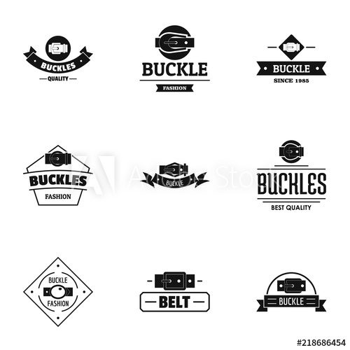 Fashionable Buckle Logo Set Simple Set Of Fashionable Buckle 500x500 Fashionable Buckle Logo Set Simple Set Of Fashionable Buckle