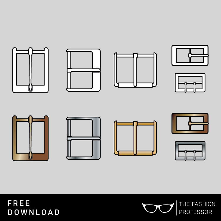 750x750 Free Vector Download Metal Buckles The Fashion Professor