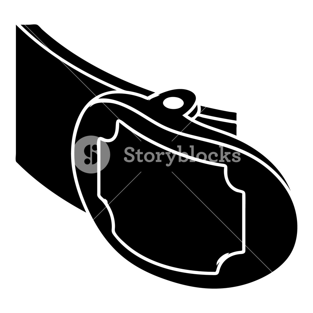 1000x1000 Metal Belt Buckle Icon Simple Illustration Of Metal Belt Buckle