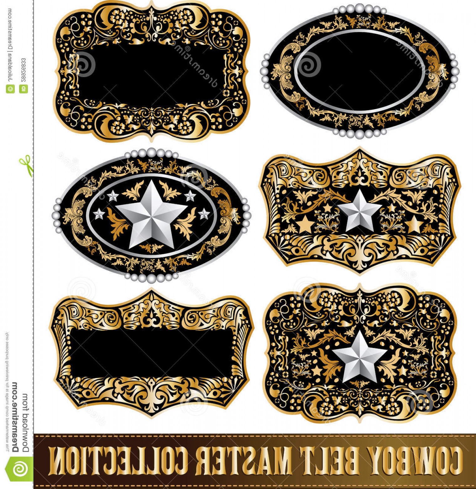Stock Photos Cowboy Belt Buckle Vector Collection Set Design Image 1519x1560 Stock Photos Cowboy Belt Buckle Vector Collection Set Design Image