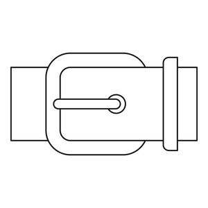 300x300 Belt Buckle Icon Outline Illustration Of Belt Buckle Vector Icon