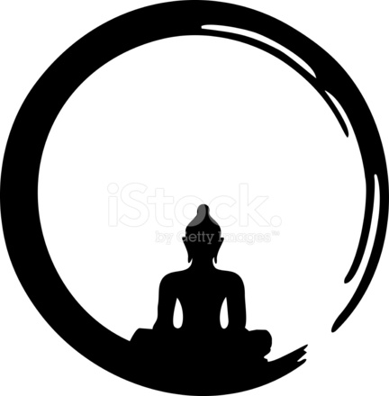 432x440 Enso Zen Daire, Meditasyon, Buda Stock Vector