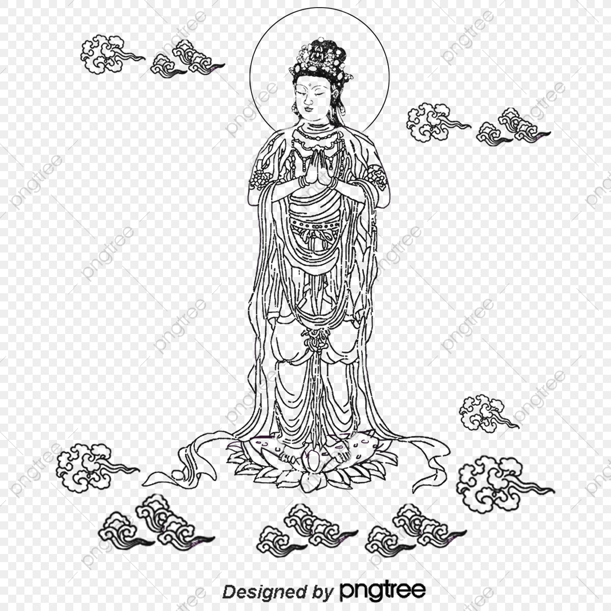 1200x1200 Pintado A Mano De Buda Vector, Pintado A Mano, Buda, El Budismo