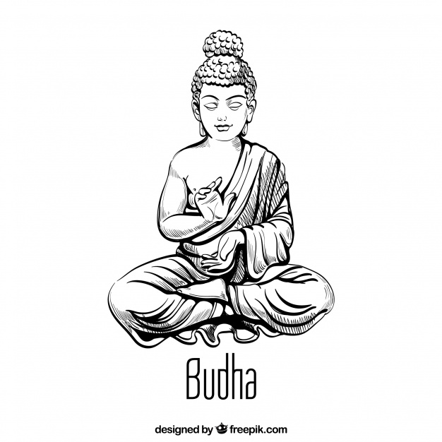 626x626 Traditional Budha With Hand Drawn Style Vector Free Download