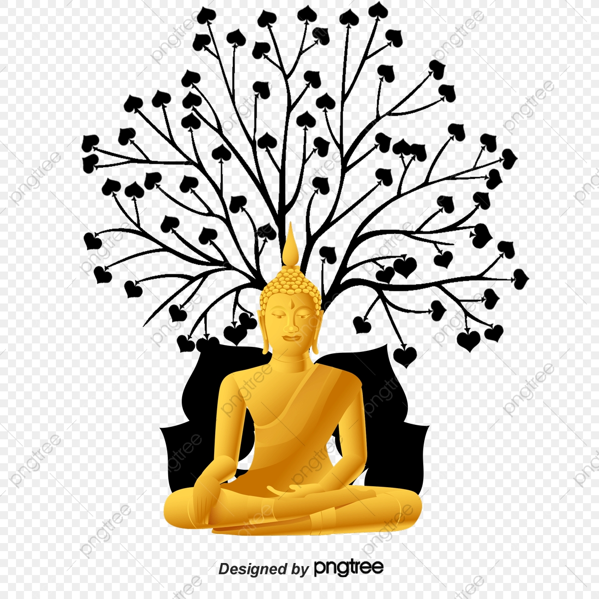 1200x1200 Buda De Oro, Buda, El Budismo, Buda De Oro Png Y Vector Para