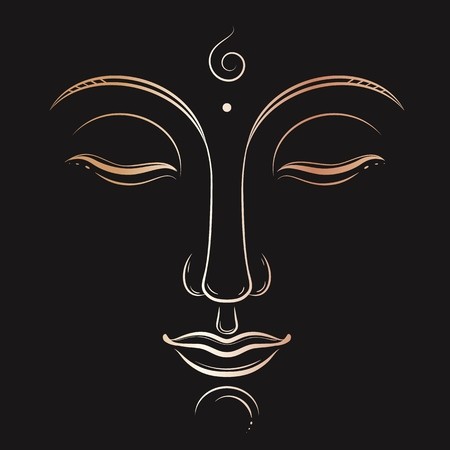 Buddha Face Vector Art Buddhism, Yoga, Sacred Spiritual, Zen Ink 450x450 Buddha Face Vector Art Buddhism, Yoga, Sacred Spiritual, Zen Ink