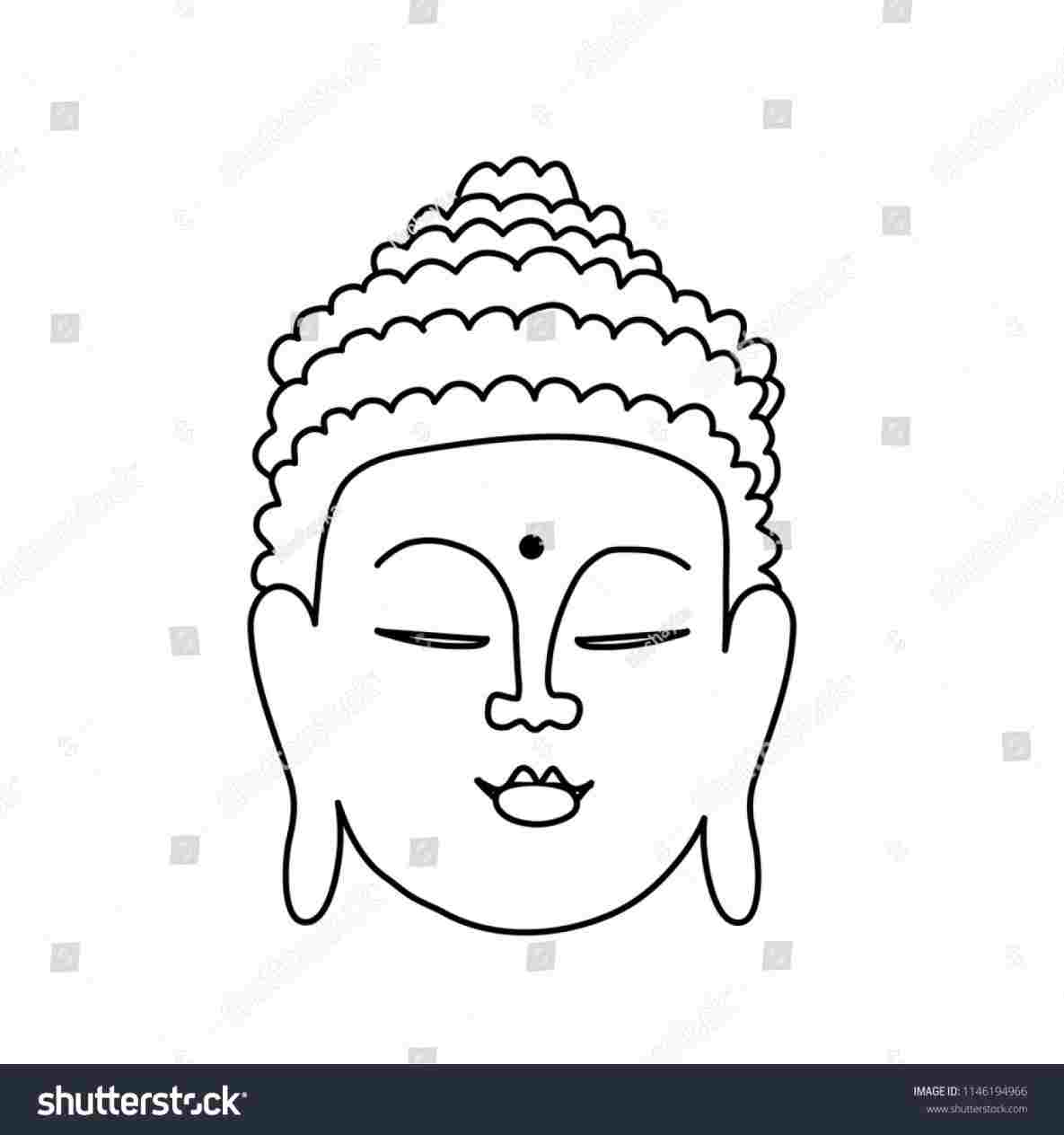Royalty Free Rhshutterstockcom Black Buddha Face Line Drawing 1185x1264 Royalty Free Rhshutterstockcom Black Buddha Face Line Drawing