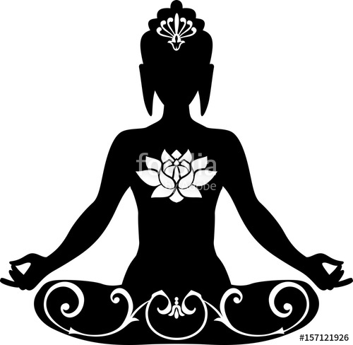 500x488 Buddha Silhouette Stock Image And Royalty Free Vector