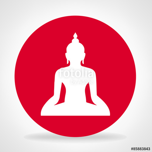 500x500 Buddha Silhouette Buddhism Stock Image And Royalty Free Vector