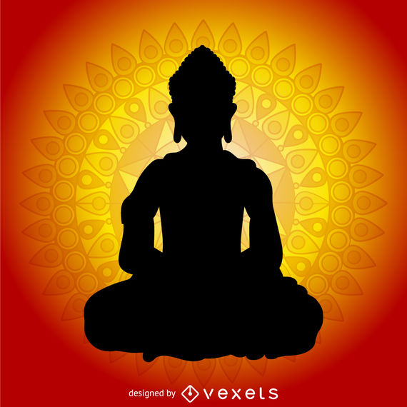 Buddha Silhouette Vector at Vectorified.com | Collection ...