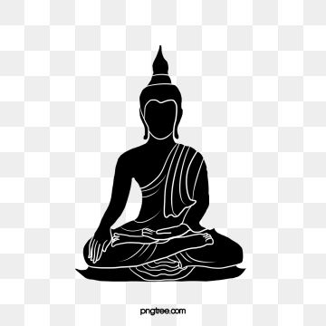 Buddha Silhouette Vector Free Download
