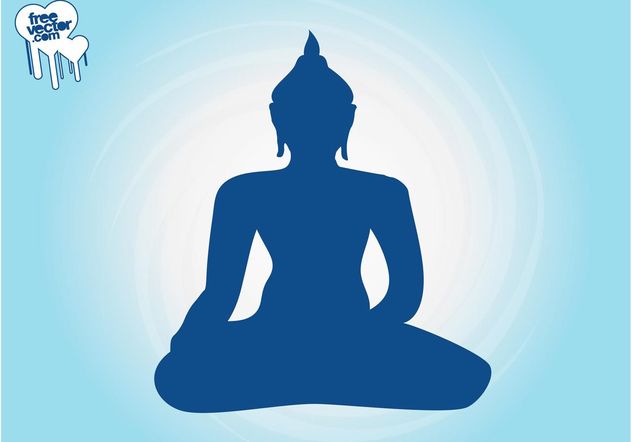 632x442 Buddha Silhouette Free Vector Download Cannypic