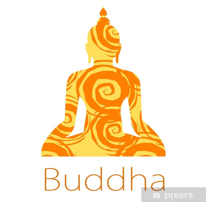 Buddha Vector Wall Mural We Live To Change 700x685 Buddha Vector Wall Mural We Live To Change