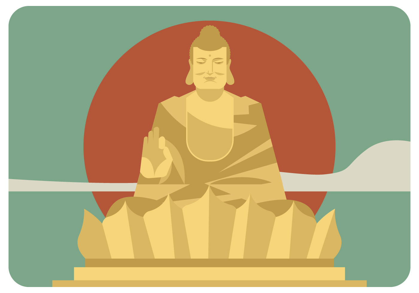 Buddha Free Vector Art 1400x980 Buddha Free Vector Art