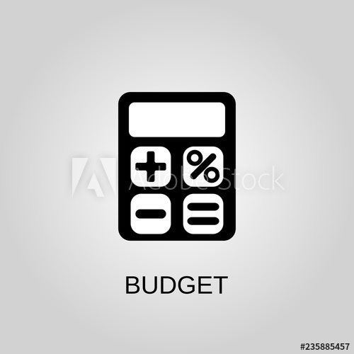 500x500 Budget Icon Budget Symbol Flat Design Stock