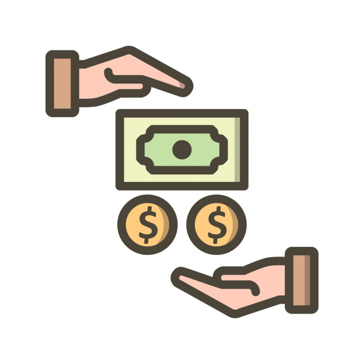 720x720 Salary Vector Icon