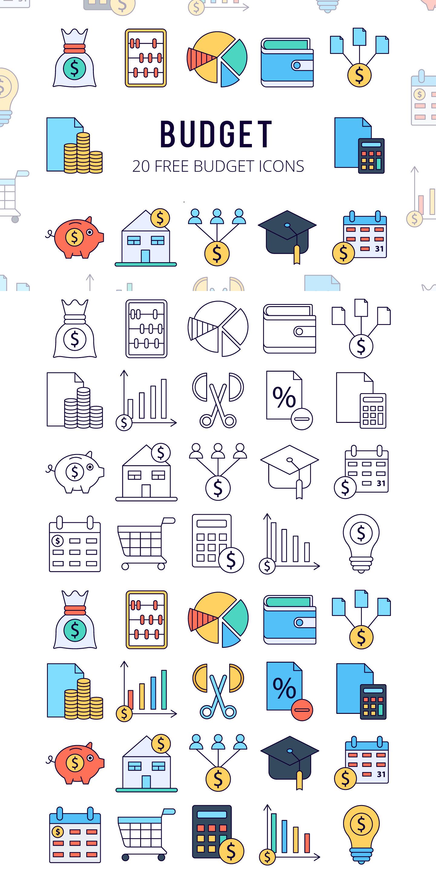 1440x2880 Before You Budget Vector Free Icon Set It Includes High