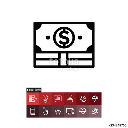 500x500 Budget Vector Icon Stock Image And Royalty Free Vector