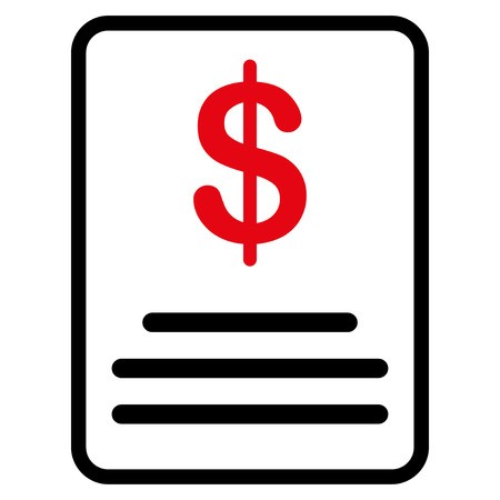 450x450 Invoice Budget Vector Icon Style Is Flat Symbol, Rounded Angles