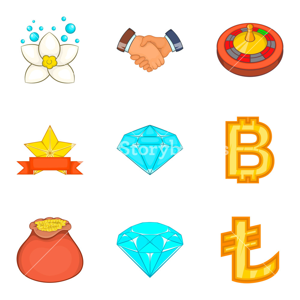 1000x1000 Big Budget Icons Set Cartoon Set Of Big Budget Vector Icons