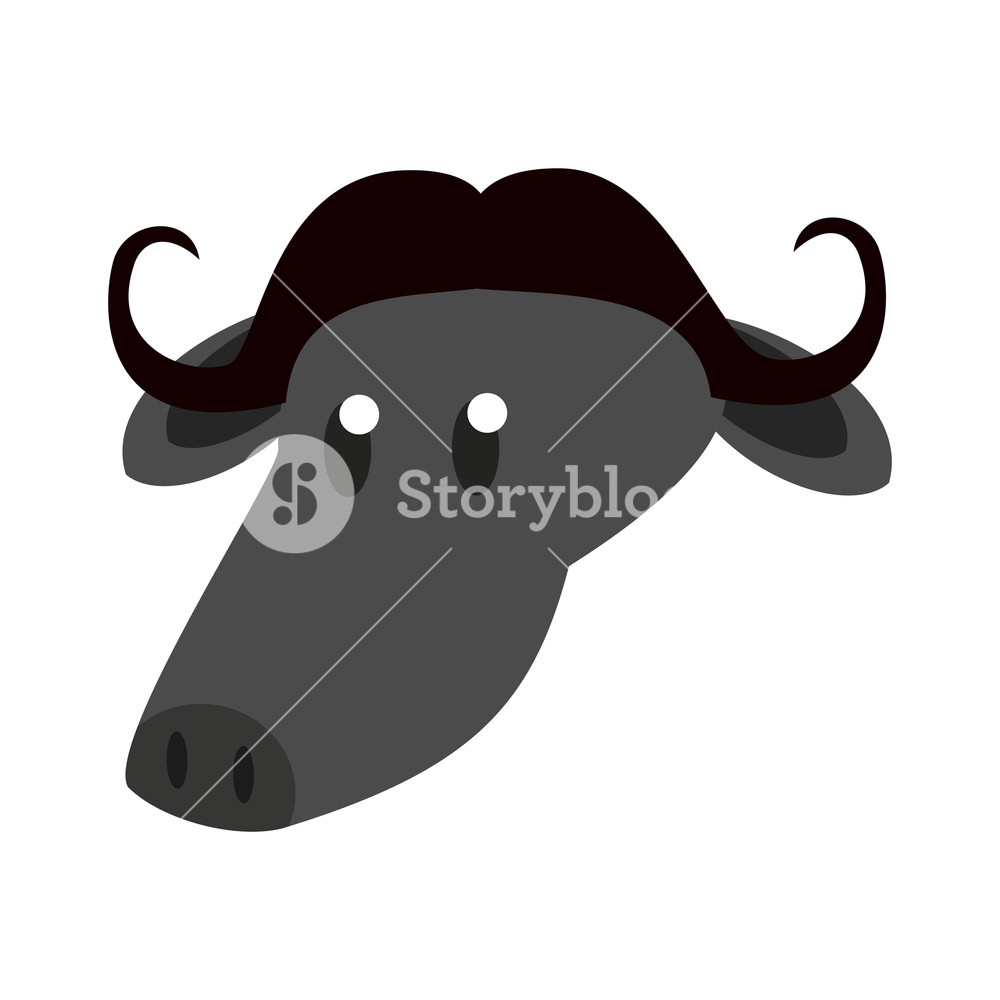 Buffalo Wild Animal Head Vector Illustration Graphic Design 1000x1000 Buffalo Wild Animal Head Vector Illustration Graphic Design