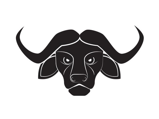 Vector Illustration Icon Buffalo Head On White Background 653x490 Vector Illustration Icon Buffalo Head On White Background