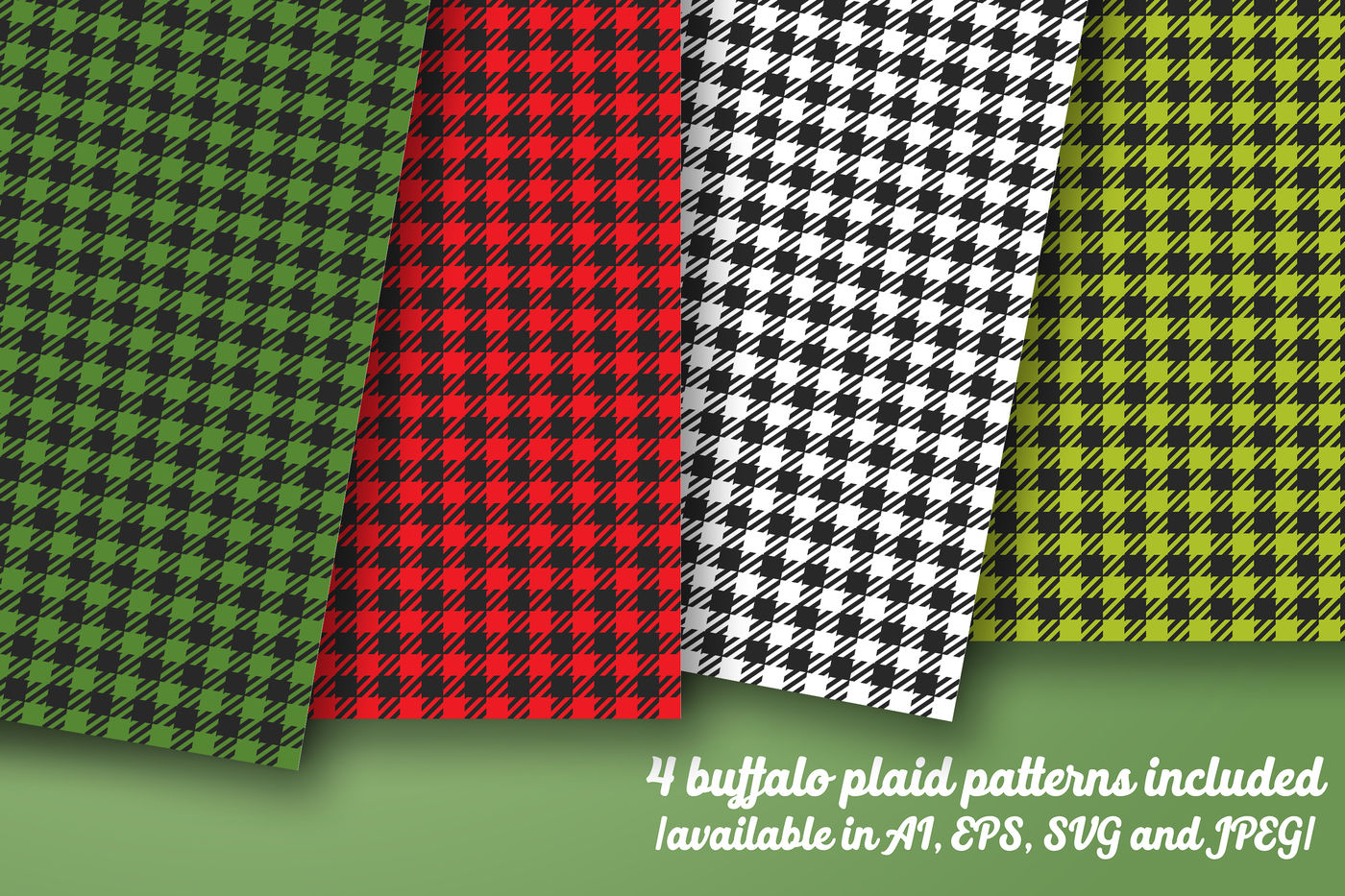 1400x933 Buffalo Plaid Christmas Trees